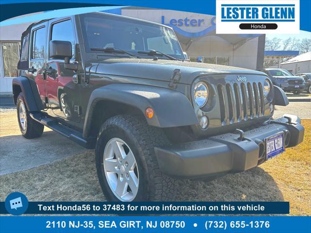 used 2015 Jeep Wrangler Unlimited car, priced at $19,235