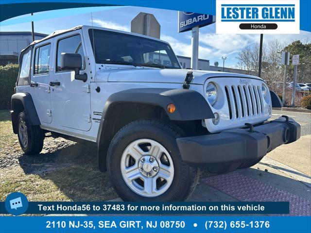 used 2017 Jeep Wrangler Unlimited car, priced at $21,235