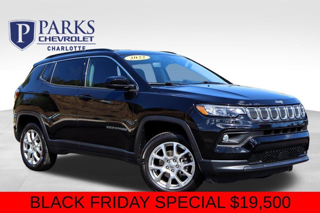 used 2022 Jeep Compass car, priced at $19,500