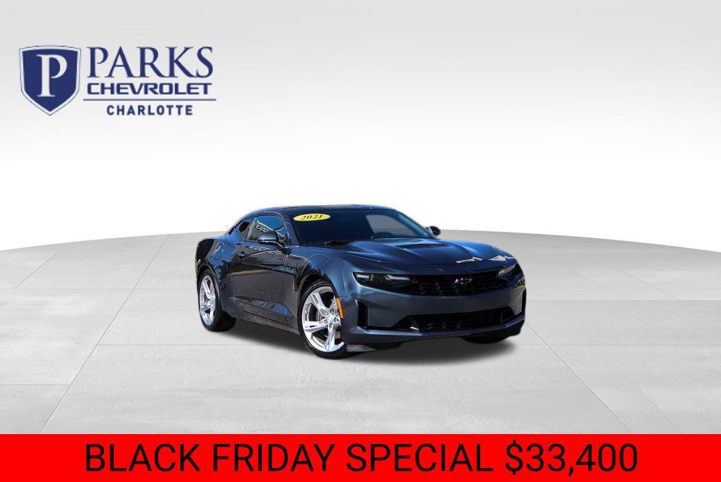 used 2021 Chevrolet Camaro car, priced at $33,400