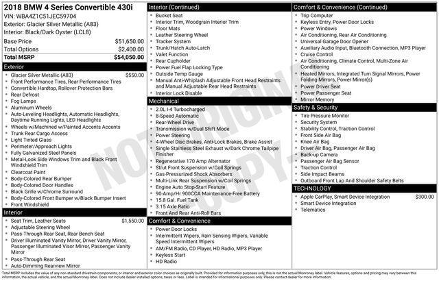 used 2018 BMW 430 car, priced at $17,700