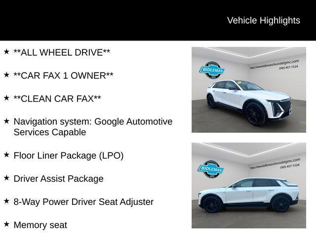 used 2024 Cadillac LYRIQ car, priced at $39,994