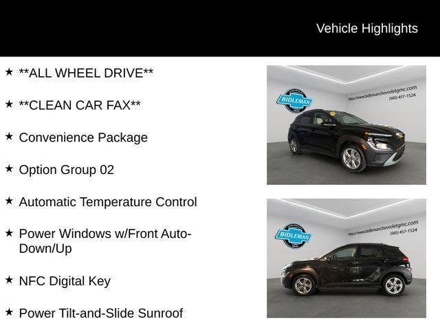 used 2022 Hyundai Kona car, priced at $18,961