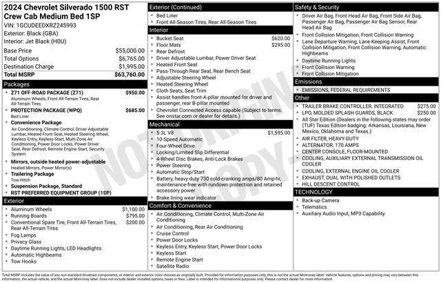 used 2024 Chevrolet Silverado 1500 car, priced at $47,405