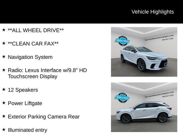 used 2023 Lexus RX 350 car, priced at $46,842