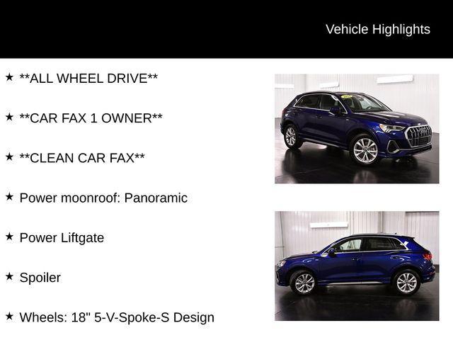 used 2025 Audi Q3 car, priced at $33,431