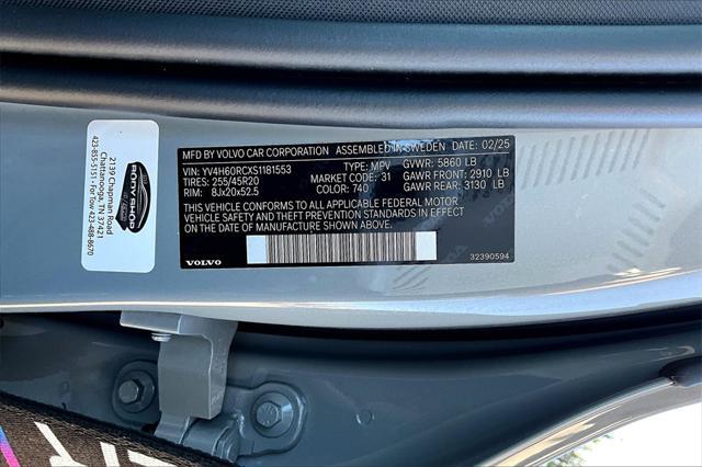 new 2025 Volvo XC60 Plug-In Hybrid car, priced at $66,260