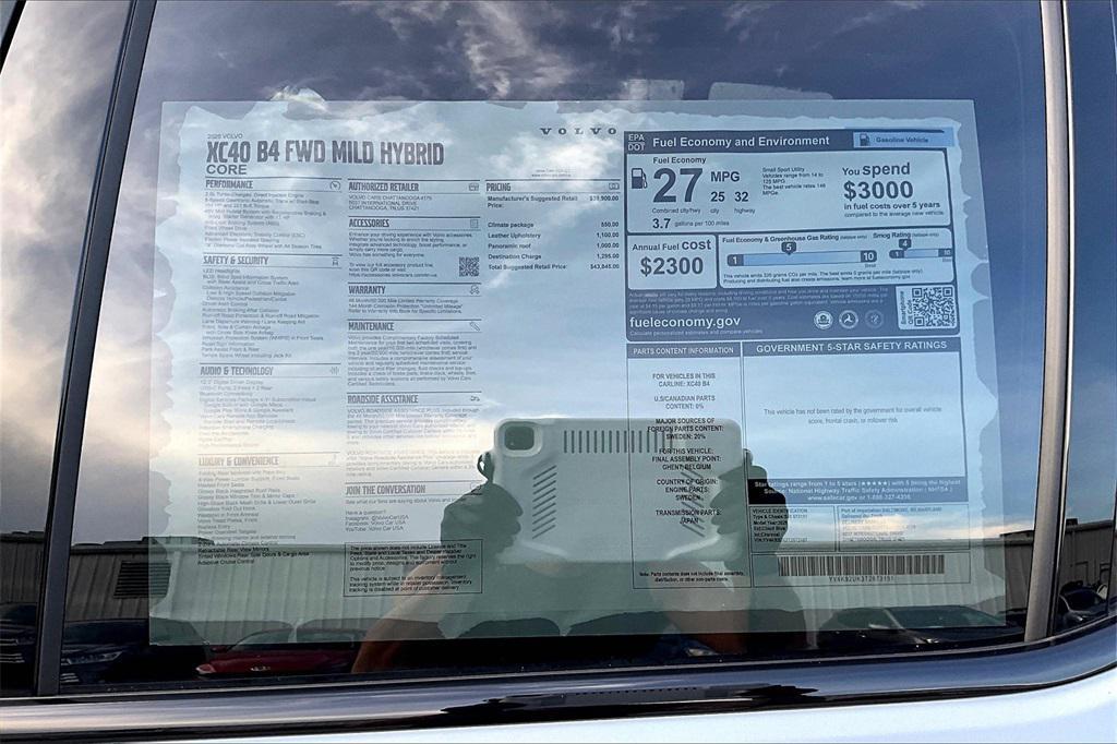 new 2026 Volvo XC40 car, priced at $43,845