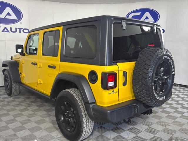 used 2021 Jeep Wrangler car, priced at $27,885