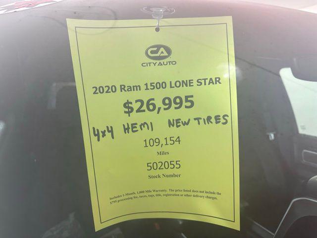 used 2020 Ram 1500 car, priced at $25,995