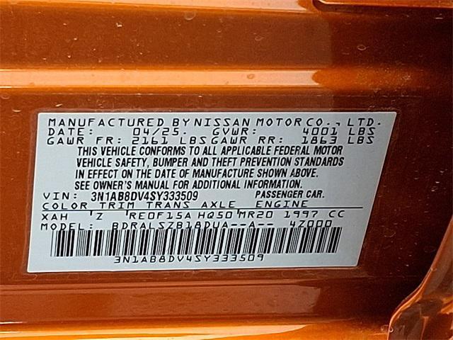 new 2025 Nissan Sentra car, priced at $29,780