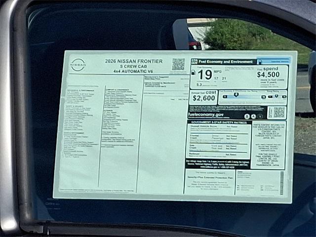 new 2026 Nissan Frontier car, priced at $38,740