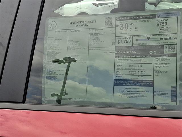 new 2025 Nissan Kicks car, priced at $29,475