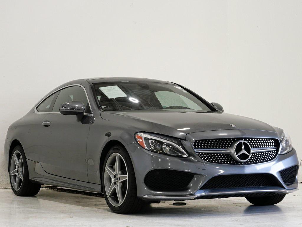 used 2018 Mercedes-Benz C-Class car, priced at $21,400
