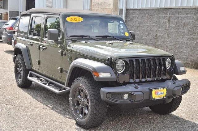 used 2021 Jeep Wrangler car, priced at $32,987