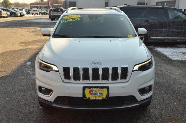 used 2021 Jeep Cherokee car, priced at $24,487