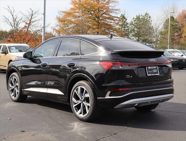 new 2025 Audi Q4 e-tron Sportback car, priced at $63,715