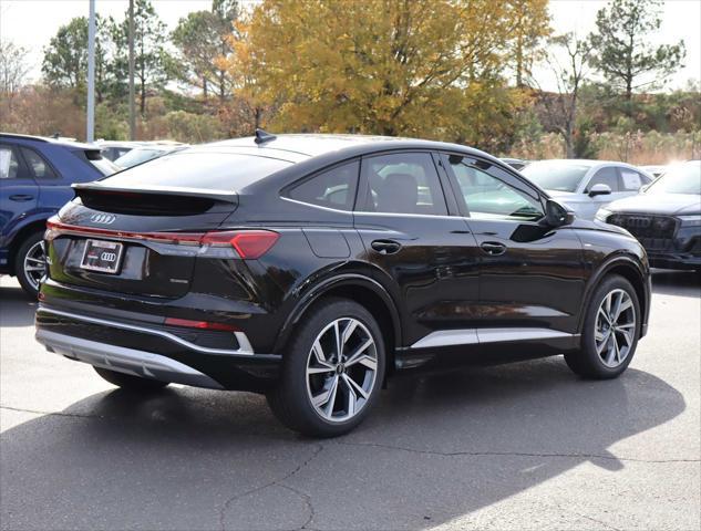 new 2025 Audi Q4 e-tron Sportback car, priced at $63,715