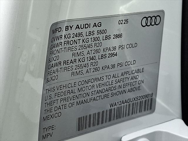 new 2025 Audi Q5 car, priced at $61,300