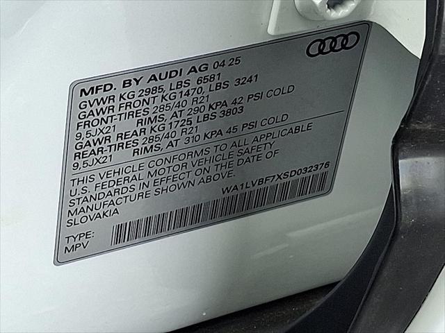 new 2025 Audi Q7 car, priced at $71,950