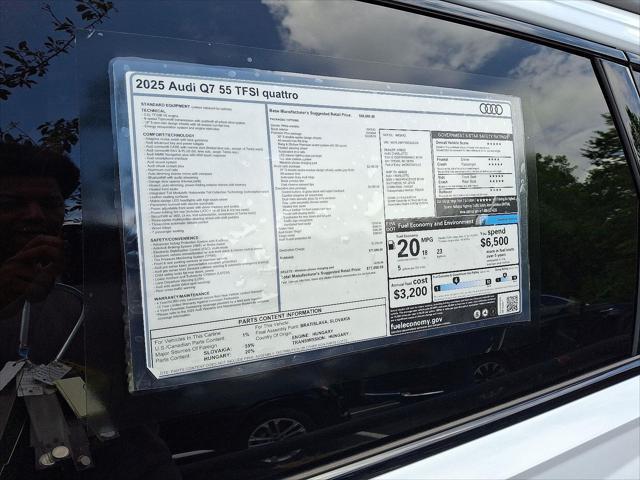 new 2025 Audi Q7 car, priced at $71,950