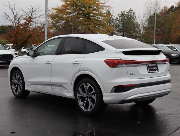 new 2025 Audi Q4 e-tron Sportback car, priced at $67,415