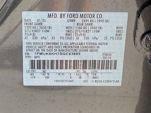 new 2025 Ford Explorer car, priced at $57,609