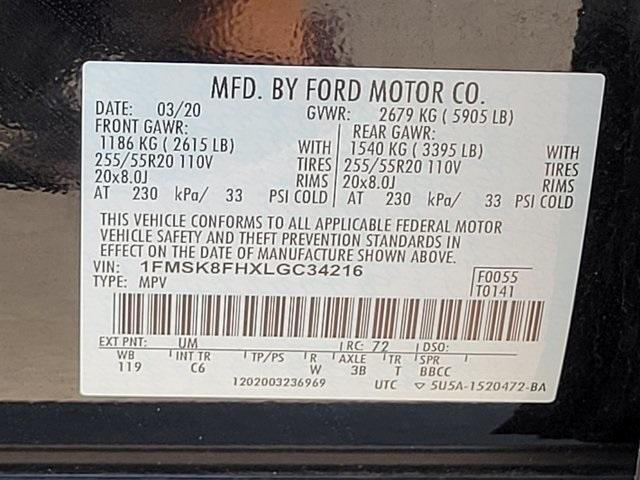 used 2020 Ford Explorer car, priced at $24,522