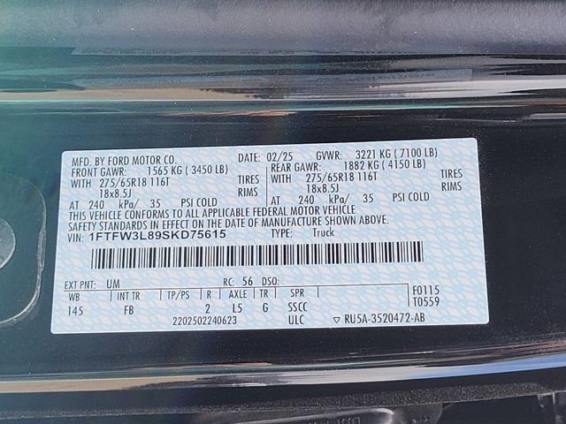 new 2025 Ford F-150 car, priced at $58,868