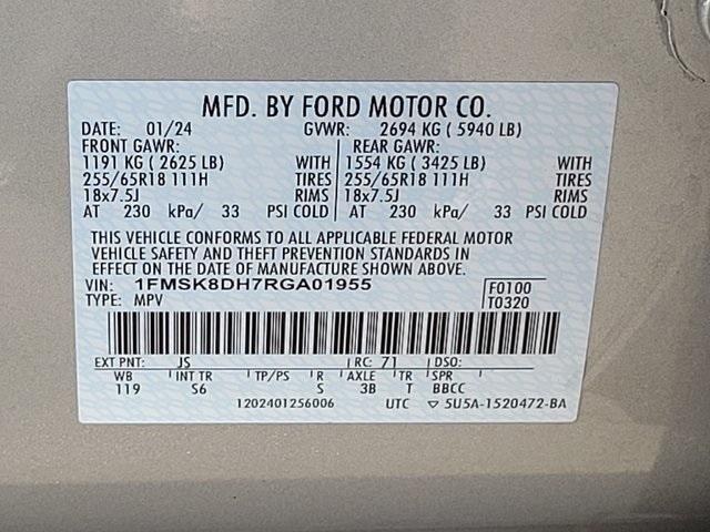 used 2024 Ford Explorer car, priced at $36,863