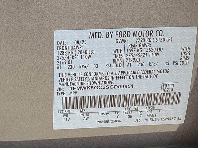 new 2025 Ford Explorer car, priced at $61,149