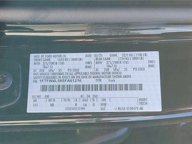 new 2025 Ford F-150 car, priced at $79,309