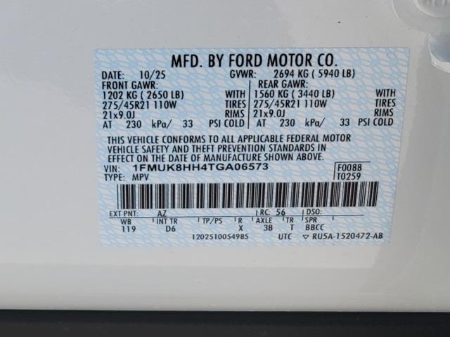 new 2026 Ford Explorer car, priced at $60,844
