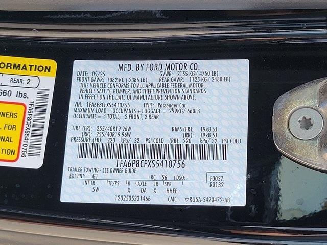 new 2025 Ford Mustang car, priced at $57,524