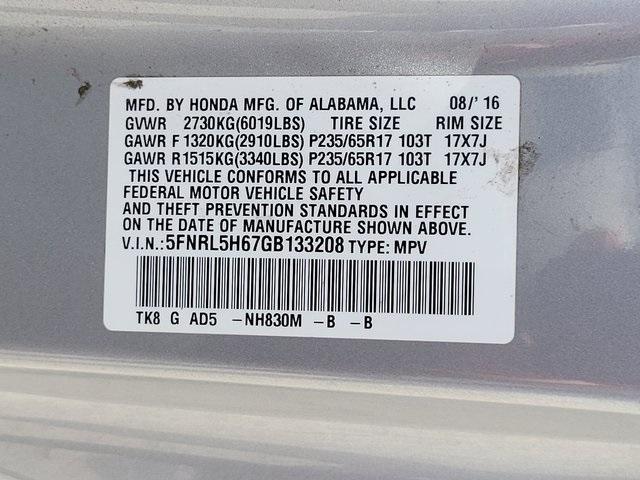 used 2016 Honda Odyssey car, priced at $12,756