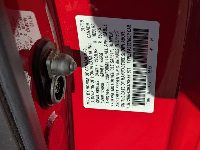 used 2019 Honda Civic car, priced at $21,491