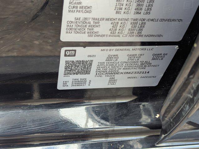 used 2021 Chevrolet Silverado 1500 car