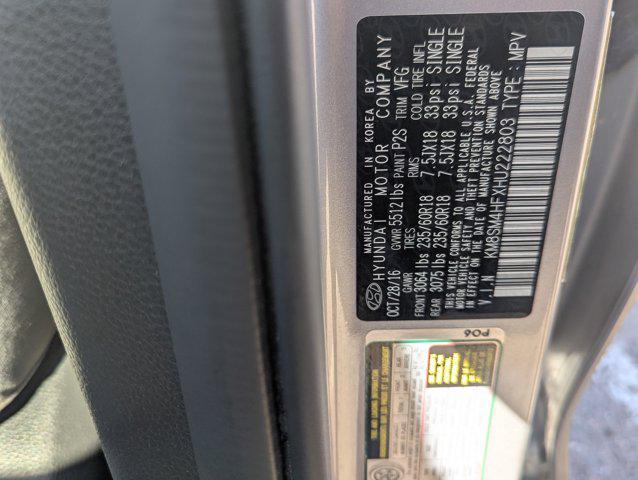 used 2017 Hyundai Santa Fe car, priced at $12,991