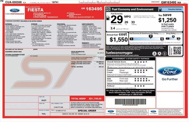 used 2016 Ford Fiesta car, priced at $13,995