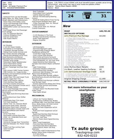 used 2022 Audi A4 car, priced at $30,495