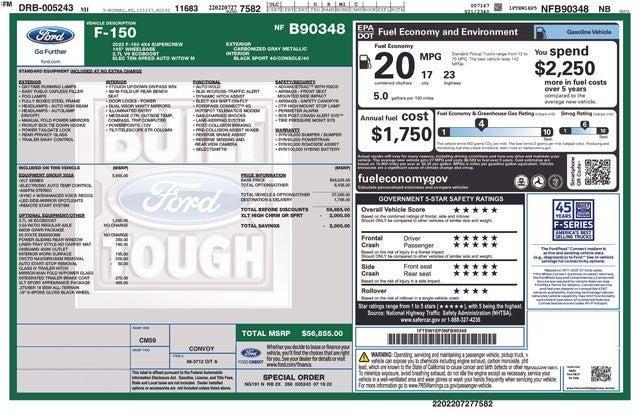 used 2022 Ford F-150 car, priced at $40,995