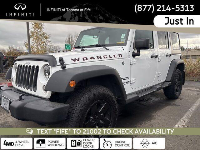 used 2016 Jeep Wrangler Unlimited car, priced at $18,985