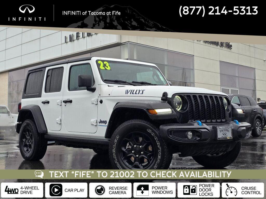 used 2023 Jeep Wrangler 4xe car, priced at $31,684