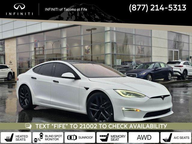 used 2021 Tesla Model S car, priced at $55,890