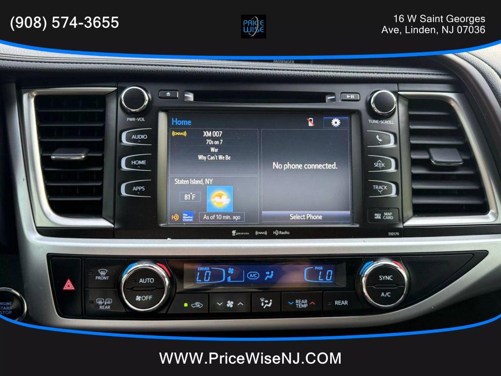 used 2017 Toyota Highlander car, priced at $16,795