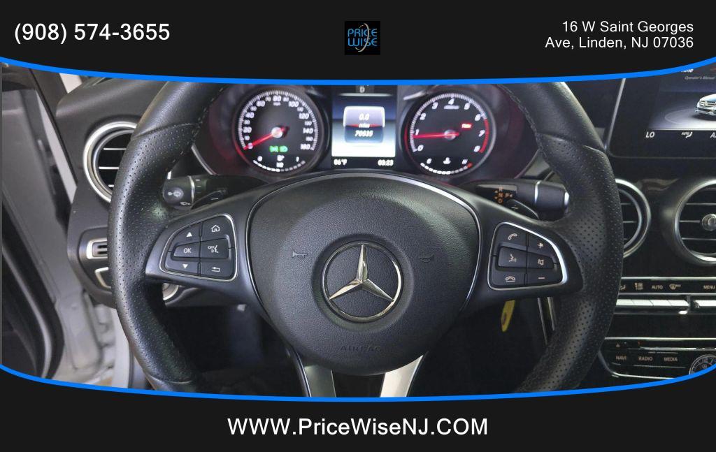 used 2018 Mercedes-Benz C-Class car, priced at $15,695