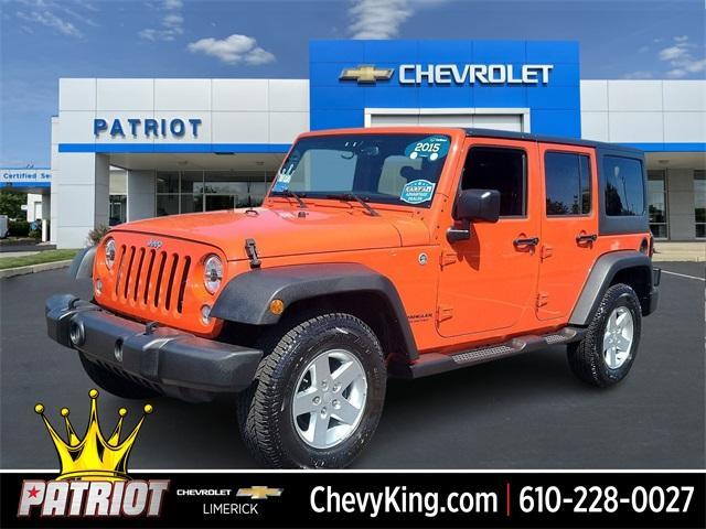 used 2015 Jeep Wrangler Unlimited car, priced at $21,218