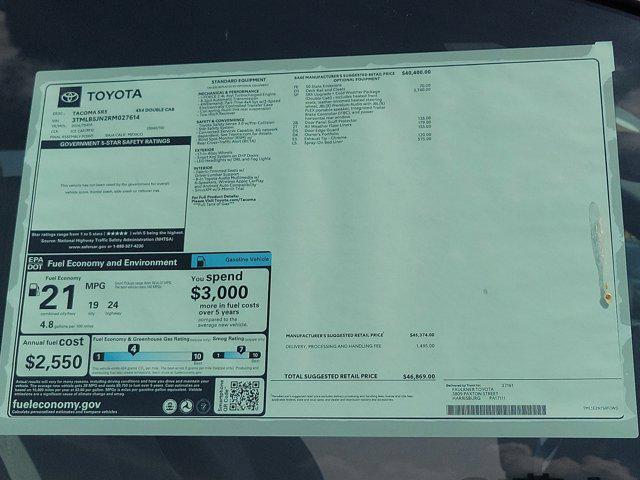 new 2024 Toyota Tacoma car, priced at $46,869