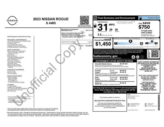 used 2023 Nissan Rogue car, priced at $24,895