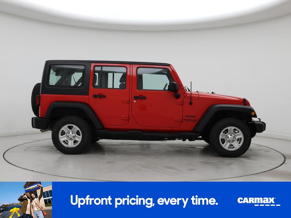 used 2016 Jeep Wrangler car, priced at $21,998